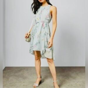 Ted Baker PARIZ Sorbet dip hem ruffle dress 4 (US size 8-10)